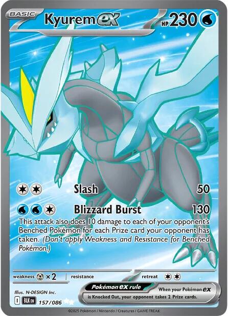 Kyurem ex (157/086) [Scarlet & Violet: Black Bolt] | Black Swamp Games