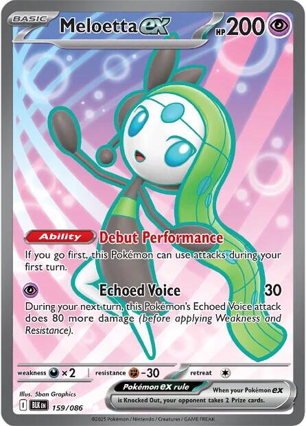 Meloetta ex (159/086) [Scarlet & Violet: Black Bolt] | Black Swamp Games