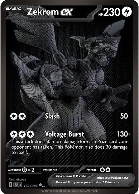 Zekrom ex (172/086) [Scarlet & Violet: Black Bolt] | Black Swamp Games