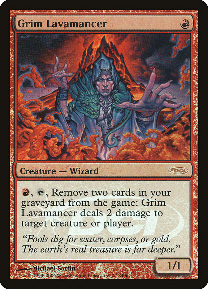 Grim Lavamancer [Judge Gift Cards 2006] | Black Swamp Games