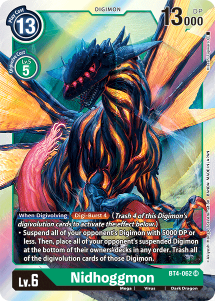 Nidhoggmon [BT4-062] [Great Legend] | Black Swamp Games