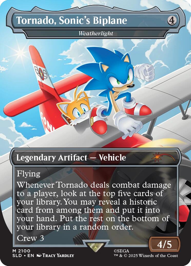 Tornado, Sonic's Biplane - Weatherlight [Secret Lair Drop Series] | Black Swamp Games