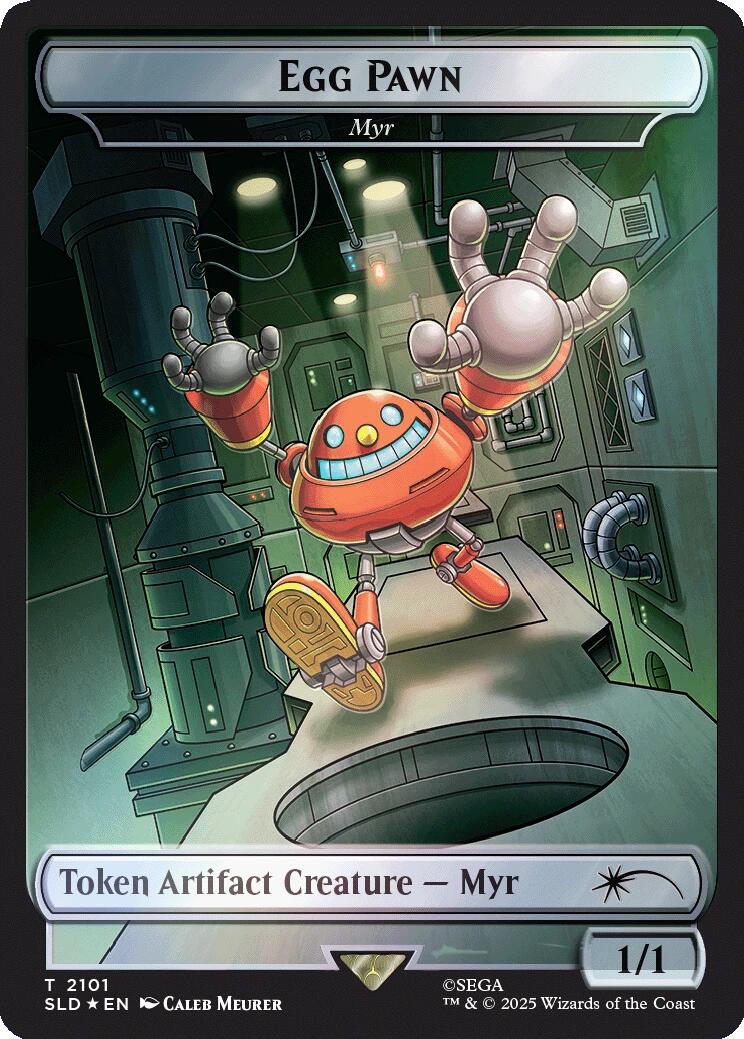 Egg Pawn - Myr Token (Rainbow Foil) [Secret Lair Drop Series] | Black Swamp Games