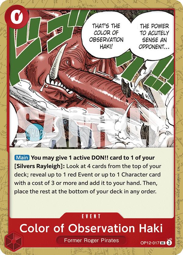Color of Observation Haki [Legacy of the Master] | Black Swamp Games