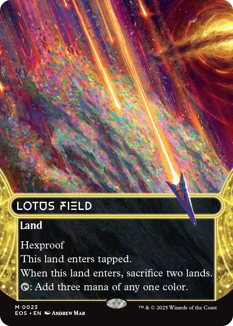 Lotus Field (0023) (Borderless) [Edge of Eternities: Stellar Sights] | Black Swamp Games