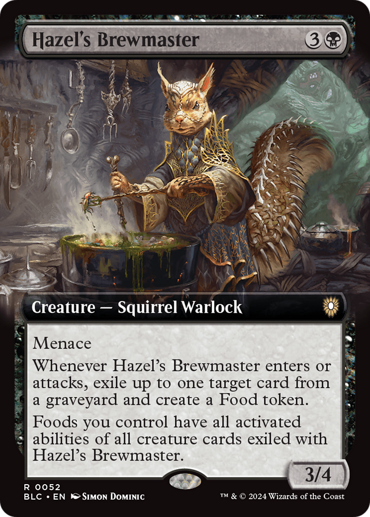 Hazel's Brewmaster (Extended Art) [Bloomburrow Commander] | Black Swamp Games