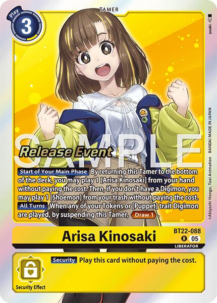 Arisa Kinosaki [BT22-088] [Cyber Eden Release Event Cards] | Black Swamp Games