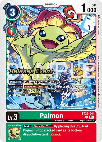 Palmon [BT22-044] [Cyber Eden Release Event Cards] | Black Swamp Games