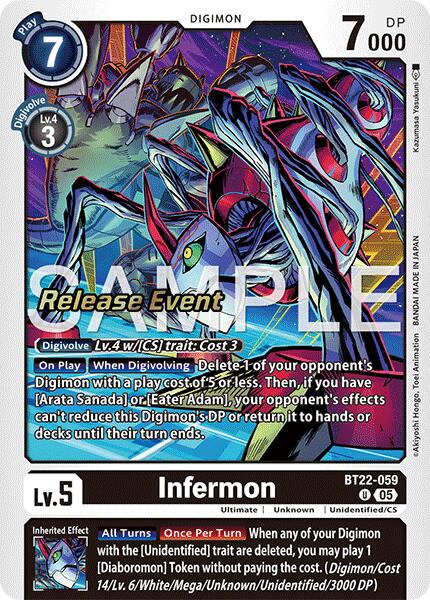 Infermon [BT22-059] [Cyber Eden Release Event Cards] | Black Swamp Games