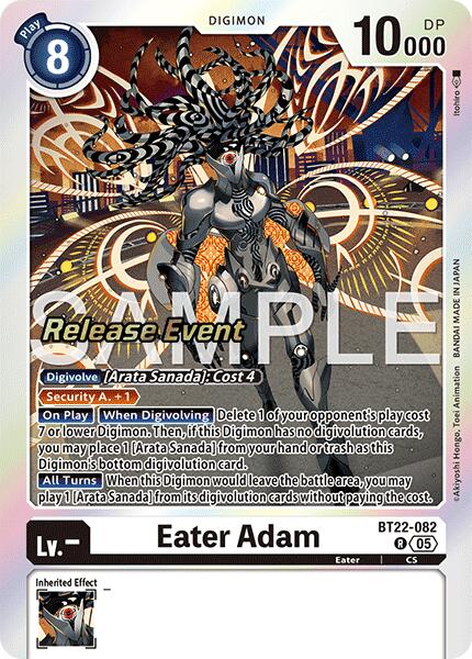 Eater Adam [BT22-082] [Cyber Eden Release Event Cards] | Black Swamp Games
