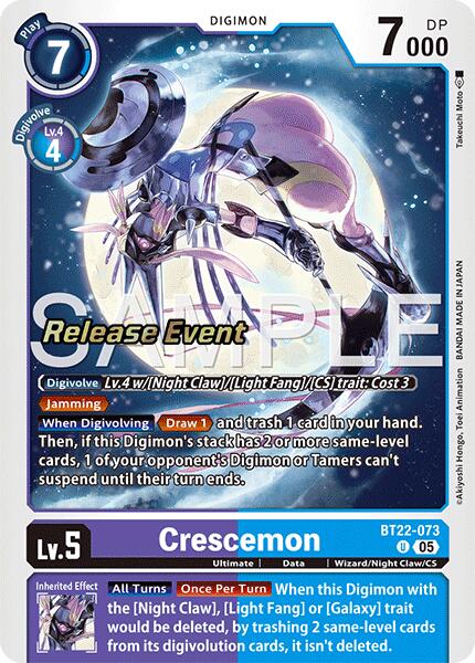 Crescemon [BT22-073] [Cyber Eden Release Event Cards] | Black Swamp Games