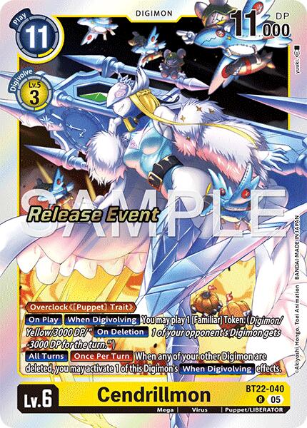 Cendrillmon [BT22-040] [Cyber Eden Release Event Cards] | Black Swamp Games