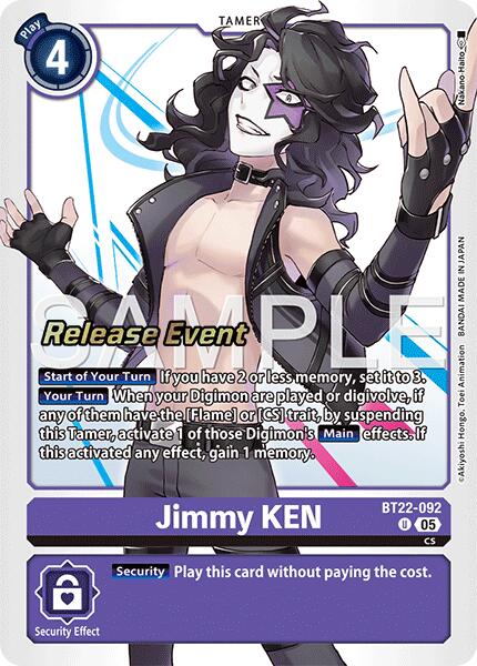 Jimmy KEN [BT22-092] [Cyber Eden Release Event Cards] | Black Swamp Games