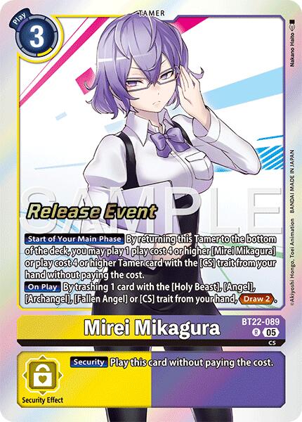 Mirei Mikagura [BT22-089] [Cyber Eden Release Event Cards] | Black Swamp Games