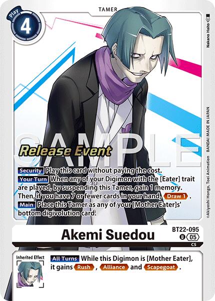 Akemi Suedou [BT22-095] [Cyber Eden Release Event Cards] | Black Swamp Games