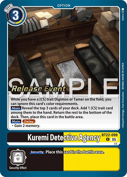 Kuremi Detective Agency [BT22-099] [Cyber Eden Release Event Cards] | Black Swamp Games