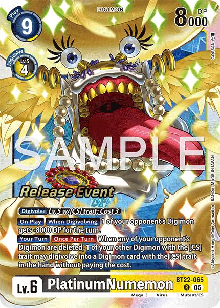 PlatinumNumemon [BT22-065] [Cyber Eden Release Event Cards] | Black Swamp Games