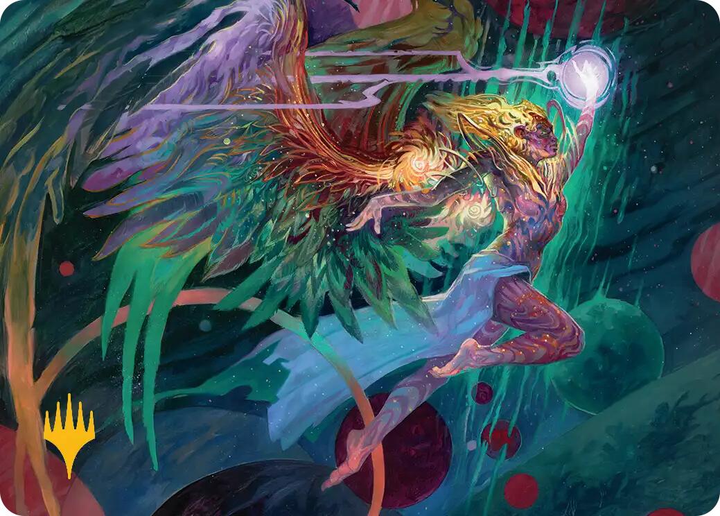 Exalted Sunborn Art Card (Gold-Stamped Signature) [Edge of Eternities Art Series] | Black Swamp Games