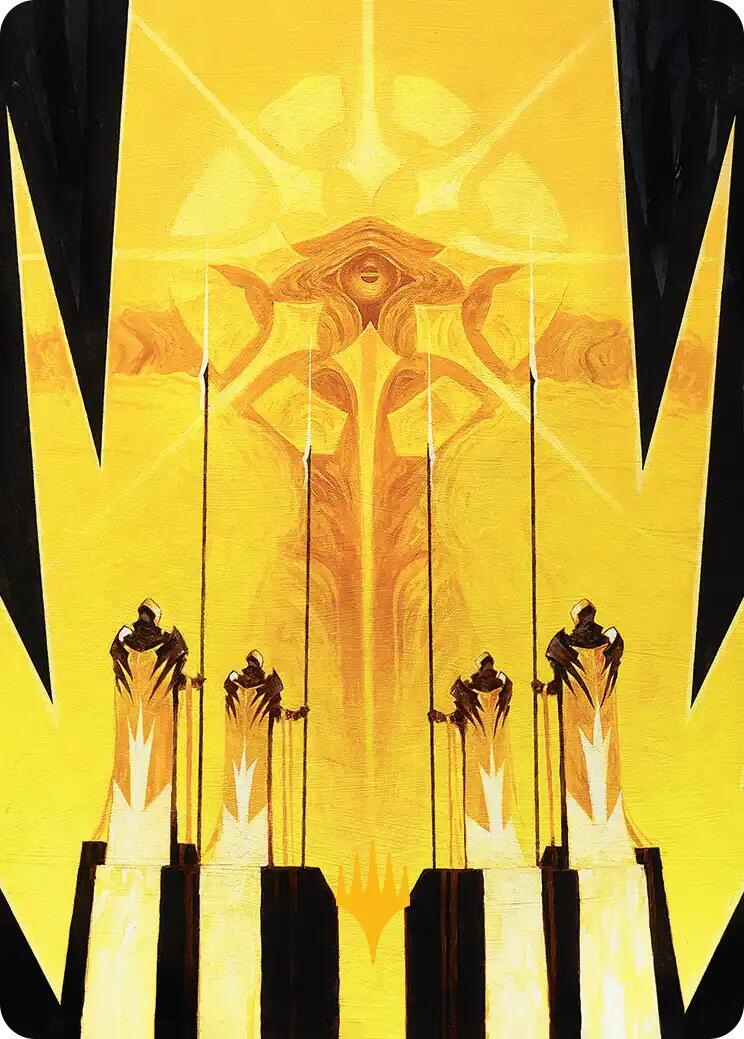 Hardlight Containment Art Card (Gold-Stamped Planeswalker Symbol) [Edge of Eternities Art Series] | Black Swamp Games