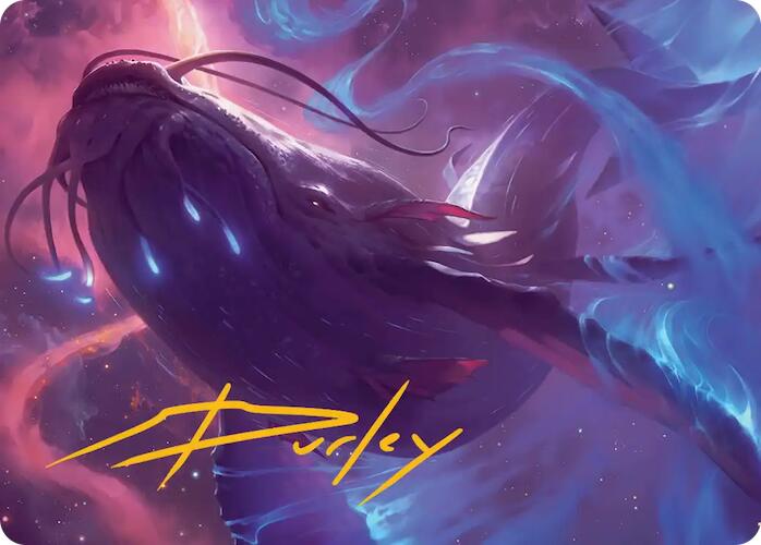 Starbreach Whale Art Card (Gold-Stamped Signature) [Edge of Eternities Art Series] | Black Swamp Games