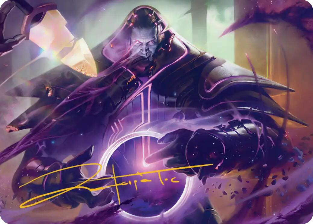 Embrace Oblivion Art Card (Gold-Stamped Signature) [Edge of Eternities Art Series] | Black Swamp Games