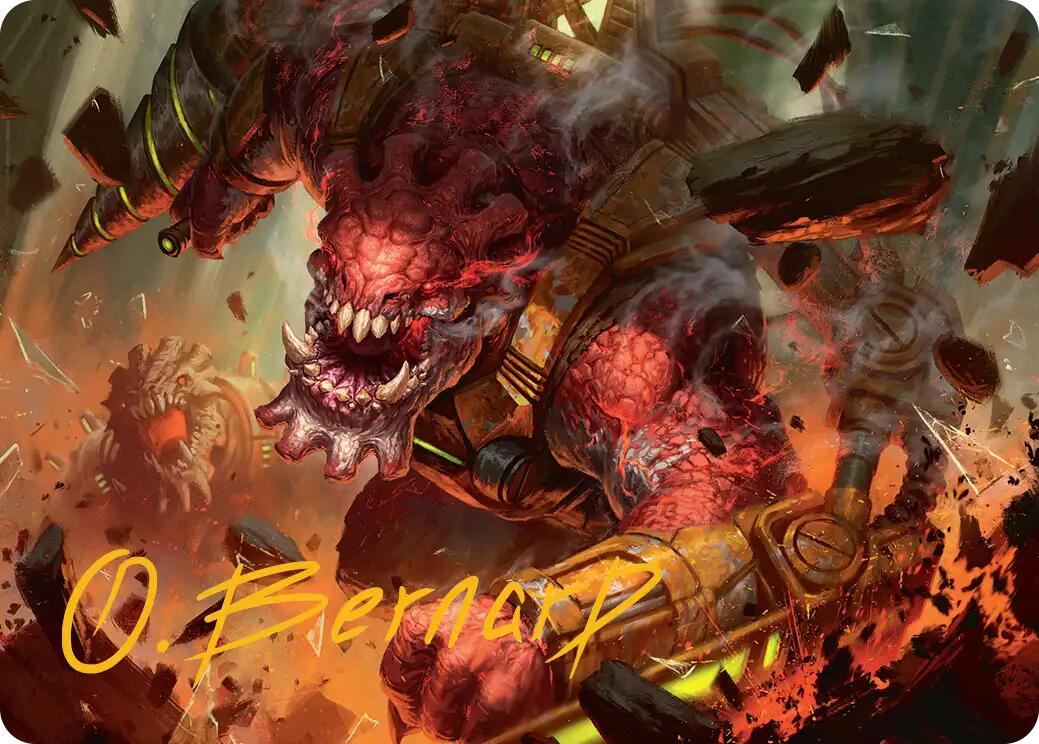 Full Bore Art Card (Gold-Stamped Signature) [Edge of Eternities Art Series] | Black Swamp Games