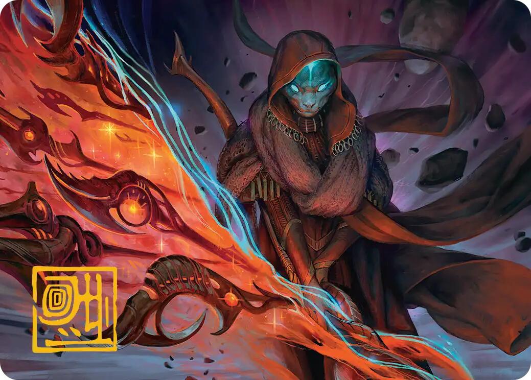 Weftstalker Ardent Art Card (Gold-Stamped Signature) [Edge of Eternities Art Series] | Black Swamp Games
