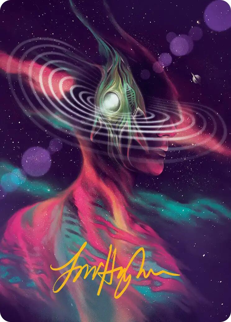 Terrasymbiosis Art Card (Gold-Stamped Signature) [Edge of Eternities Art Series] | Black Swamp Games