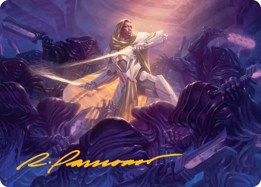 Syr Vondam, Sunstar Exemplar Art Card (Gold-Stamped Signature) [Edge of Eternities Art Series] | Black Swamp Games