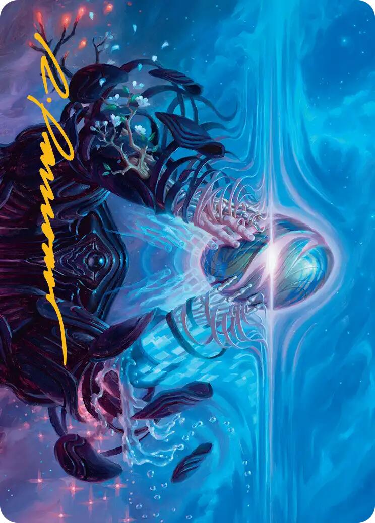 The Endstone Art Card (Gold-Stamped Signature) [Edge of Eternities Art Series] | Black Swamp Games