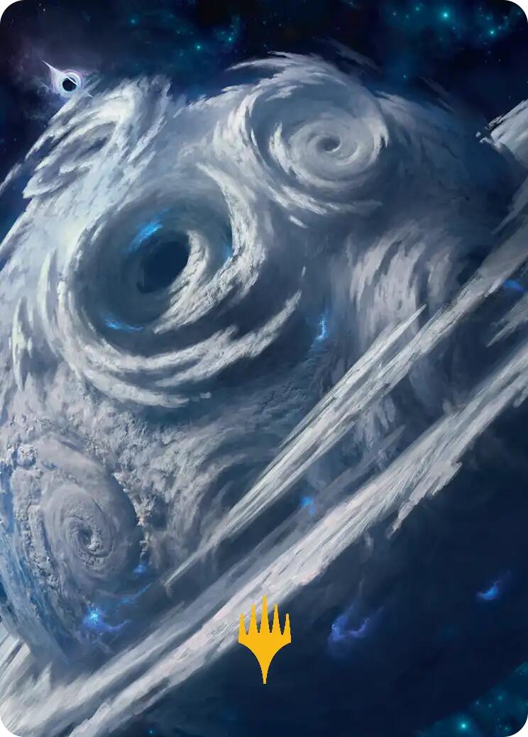 Uthros, Titanic Godcore Art Card (Gold-Stamped Planeswalker Symbol) [Edge of Eternities Art Series] | Black Swamp Games