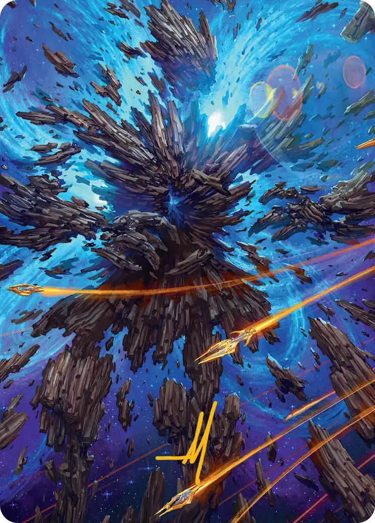 Celestial Colonnade Art Card (Gold-Stamped Signature) [Edge of Eternities Art Series] | Black Swamp Games