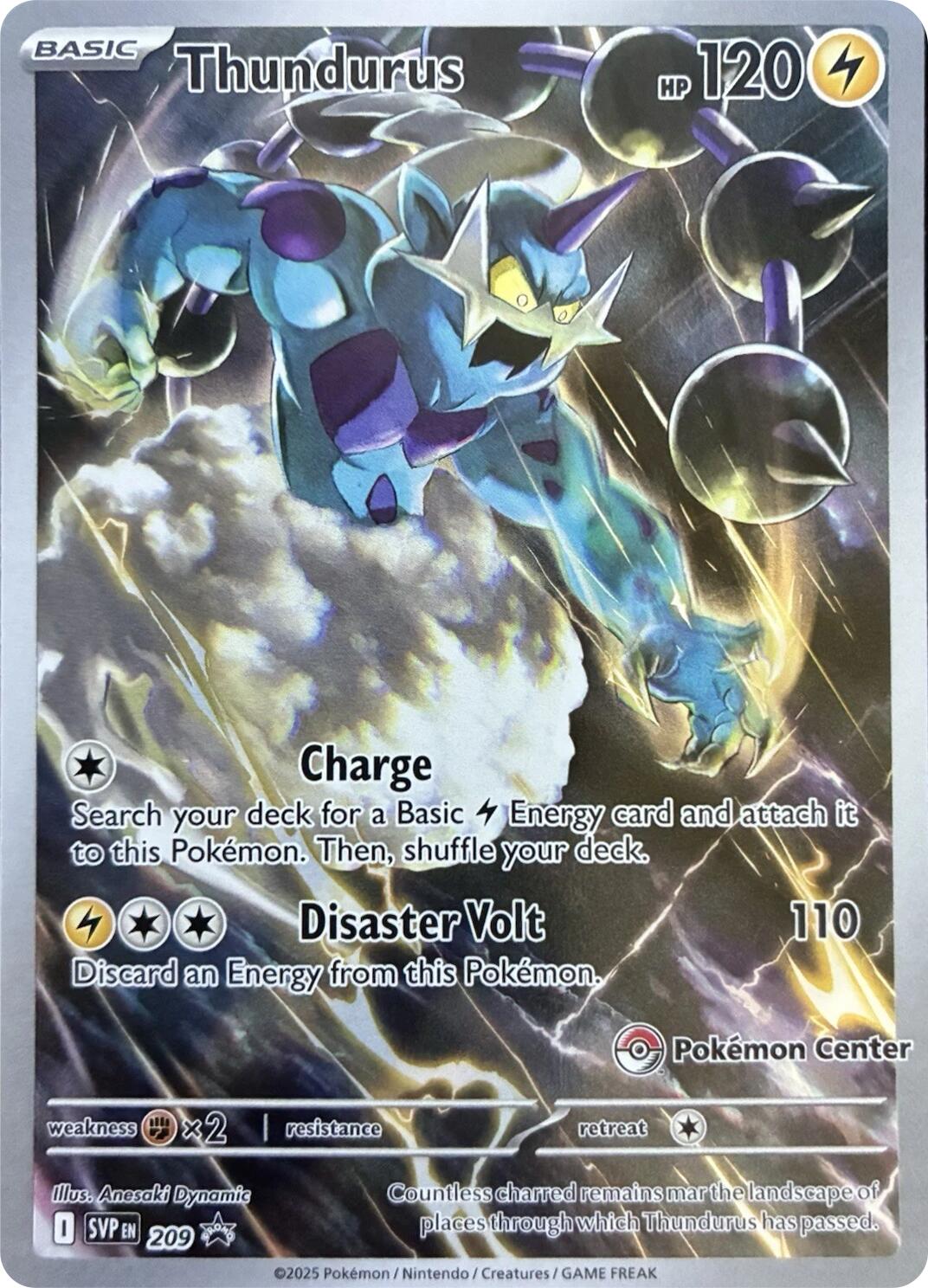 Thundurus (209) (Pokemon Center Exclusive) [Scarlet & Violet: Black Star Promos] | Black Swamp Games