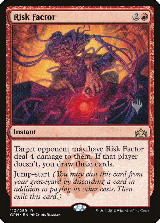 Risk Factor (Promo Pack) [Guilds of Ravnica Promos] | Black Swamp Games