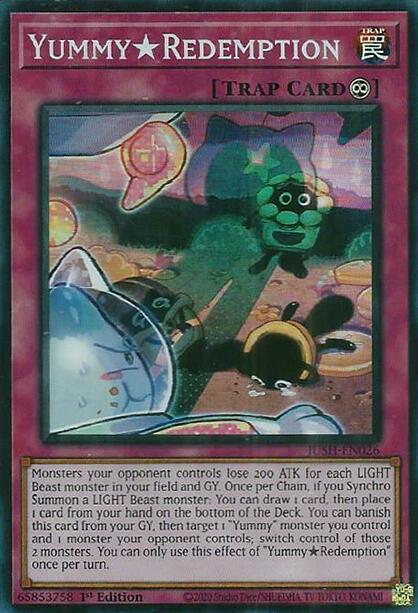 YummyRedemption (Super Rare) [JUSH-EN026] Super Rare | Black Swamp Games