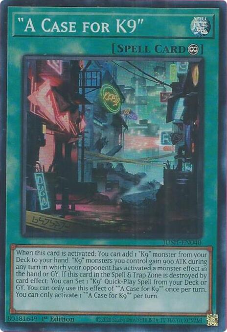 "A Case for K9" [JUSH-EN040] Super Rare | Black Swamp Games