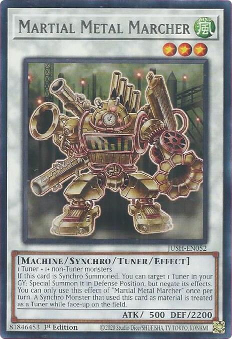 Martial Metal Marcher [JUSH-EN052] Rare | Black Swamp Games