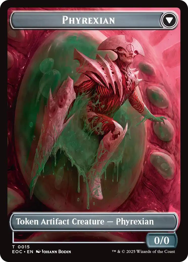 Incubator // Phyrexian Double-Sided Token [Edge of Eternities Commander Tokens] | Black Swamp Games