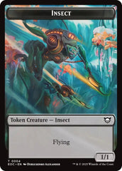 Insect // Elemental (0007) Double-Sided Token [Edge of Eternities Commander Tokens] | Black Swamp Games