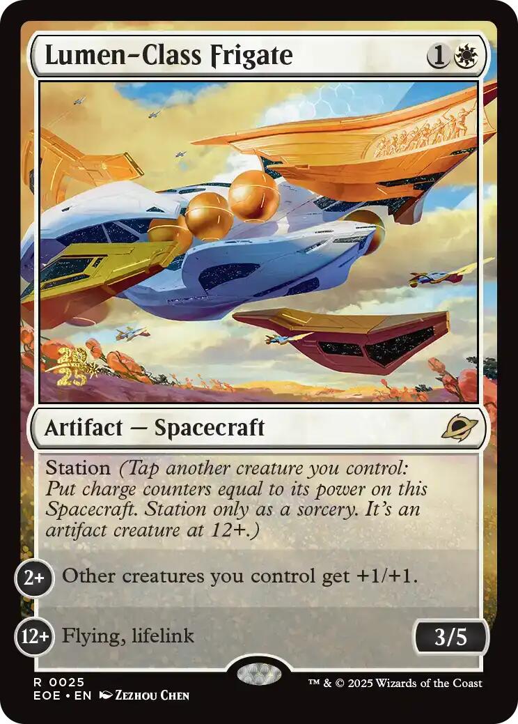 Lumen-Class Frigate [Edge of Eternities Prerelease Promos] | Black Swamp Games