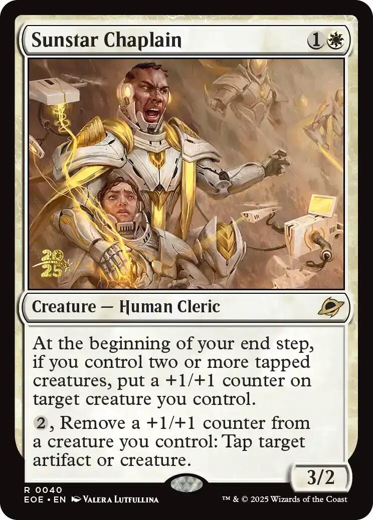 Sunstar Chaplain [Edge of Eternities Prerelease Promos] | Black Swamp Games
