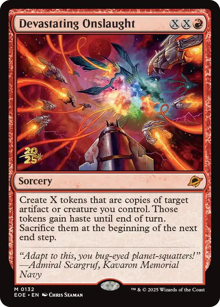 Devastating Onslaught [Edge of Eternities Prerelease Promos] | Black Swamp Games