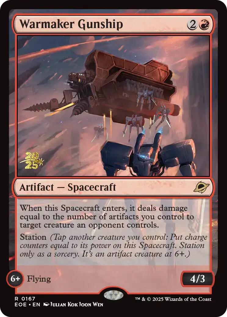 Warmaker Gunship [Edge of Eternities Prerelease Promos] | Black Swamp Games