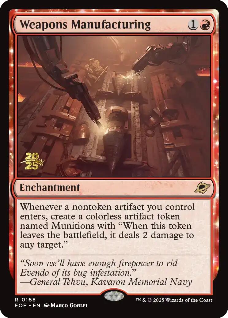 Weapons Manufacturing [Edge of Eternities Prerelease Promos] | Black Swamp Games