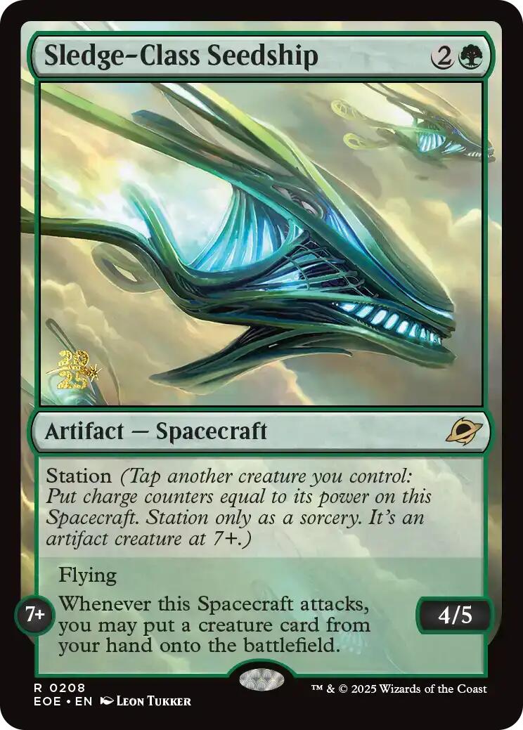 Sledge-Class Seedship [Edge of Eternities Prerelease Promos] | Black Swamp Games