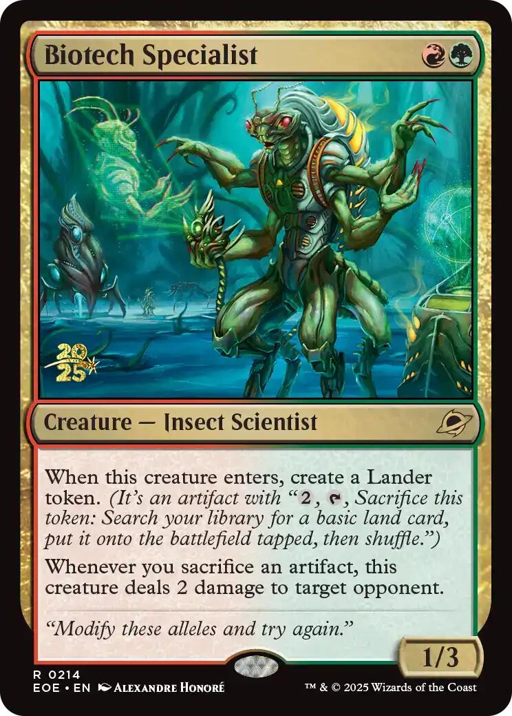 Biotech Specialist [Edge of Eternities Prerelease Promos] | Black Swamp Games