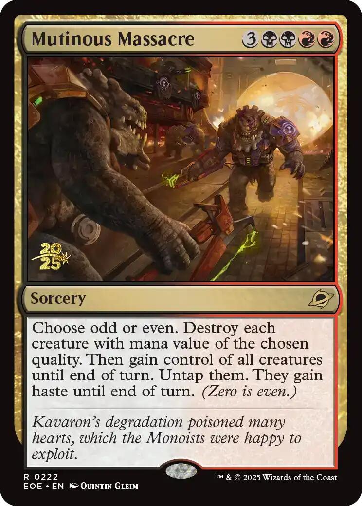 Mutinous Massacre [Edge of Eternities Prerelease Promos] | Black Swamp Games