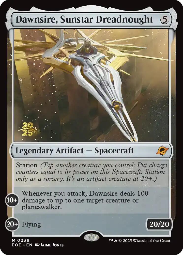 Dawnsire, Sunstar Dreadnought [Edge of Eternities Prerelease Promos] | Black Swamp Games
