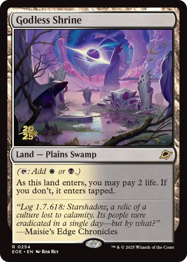 Godless Shrine [Edge of Eternities Prerelease Promos] | Black Swamp Games