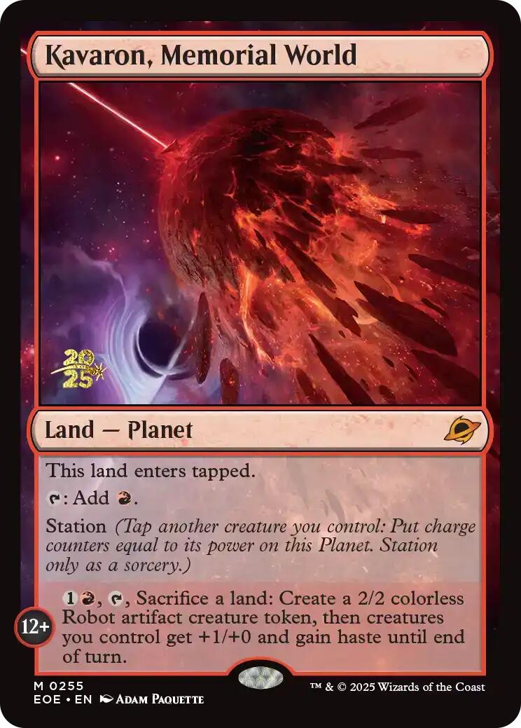 Kavaron, Memorial World [Edge of Eternities Prerelease Promos] | Black Swamp Games